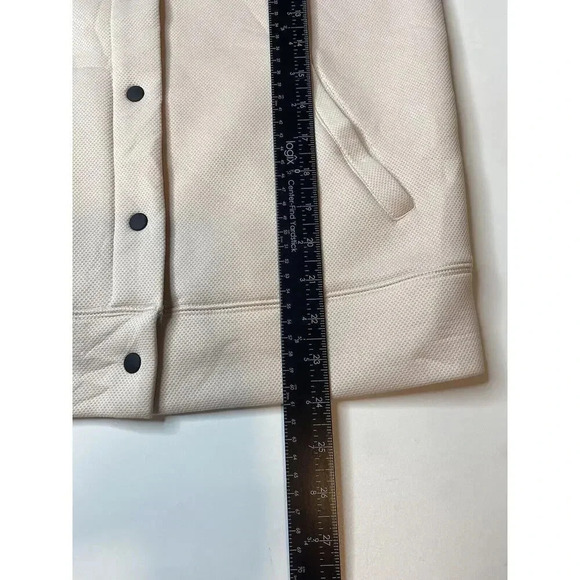 Zella Womens Size Small Light Pink Bomber Jacket Snap Button Up Flaw - Picture 5 of 10